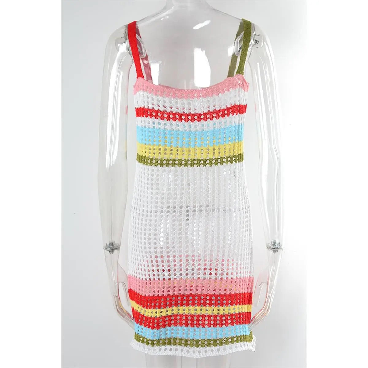 Cut-Out Mesh Knit Bikini Beach “Medium”