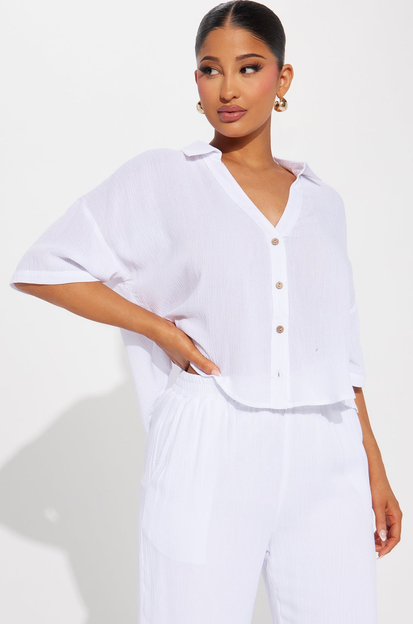 Greece Fantasy Pant Set - White