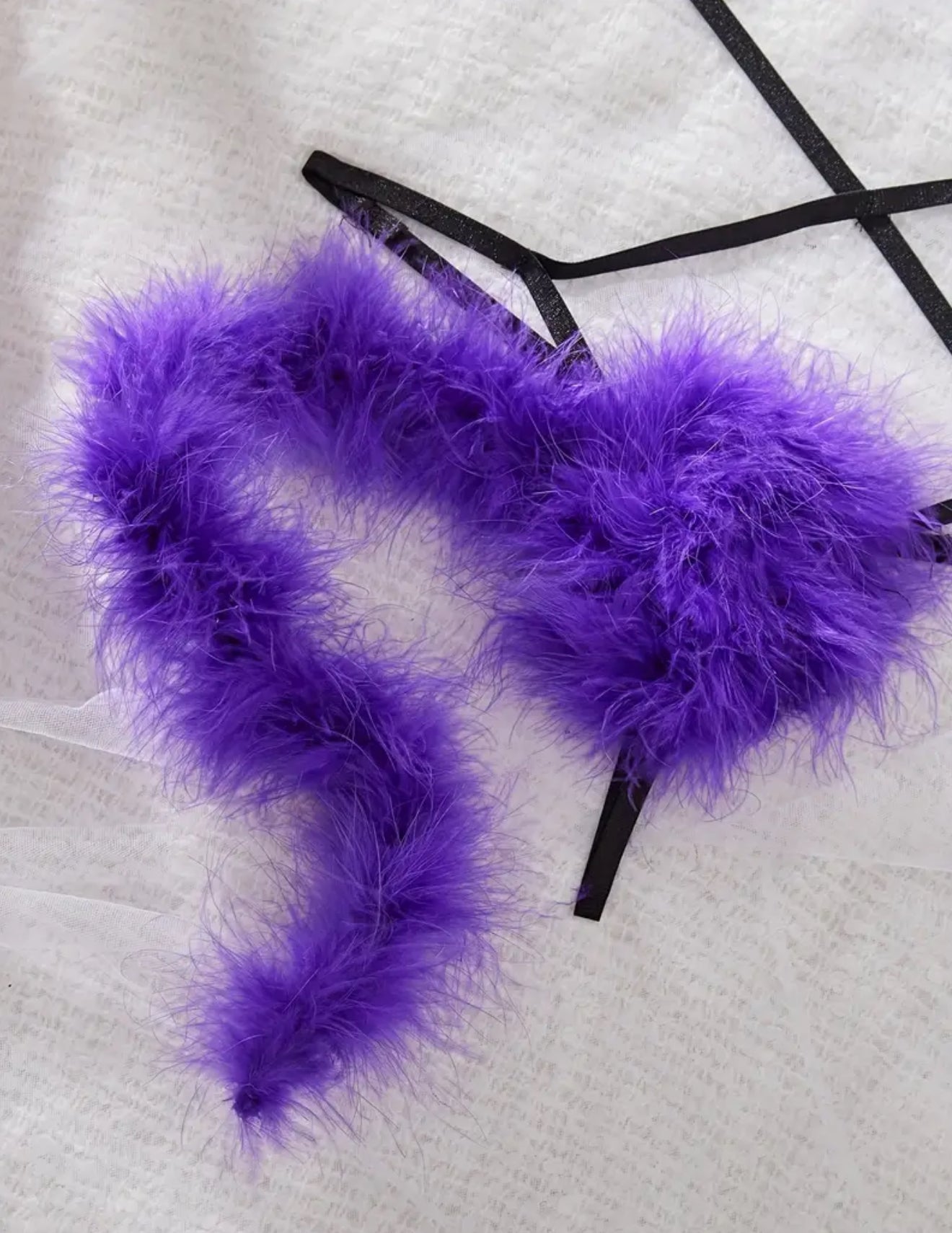 Purple bodysuit lingerie O/S