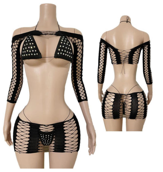 E-R34S 4PC Dancewear outfit