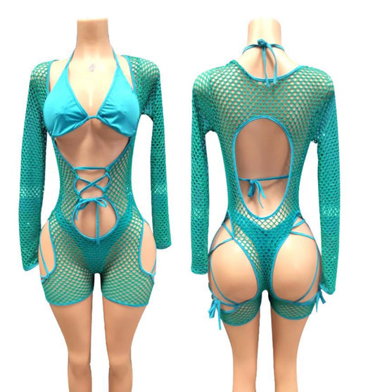 E-D181A Green Service Girl uniform