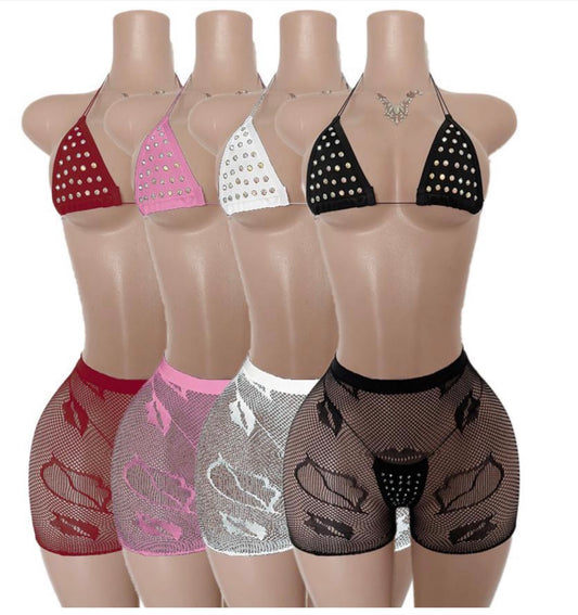 E-R34W 3PC Dancewear set