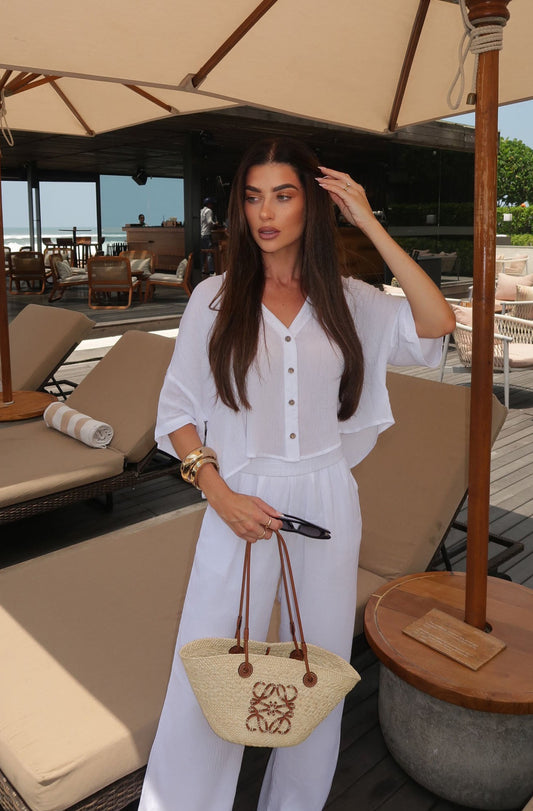 Greece Fantasy Pant Set - White