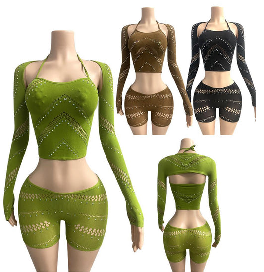 E-KZ03 3 pieces Dancewear set