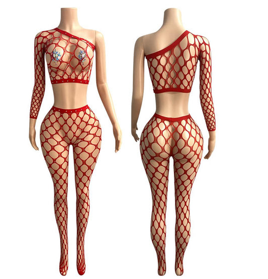E-M93 2PC dance wear pant set