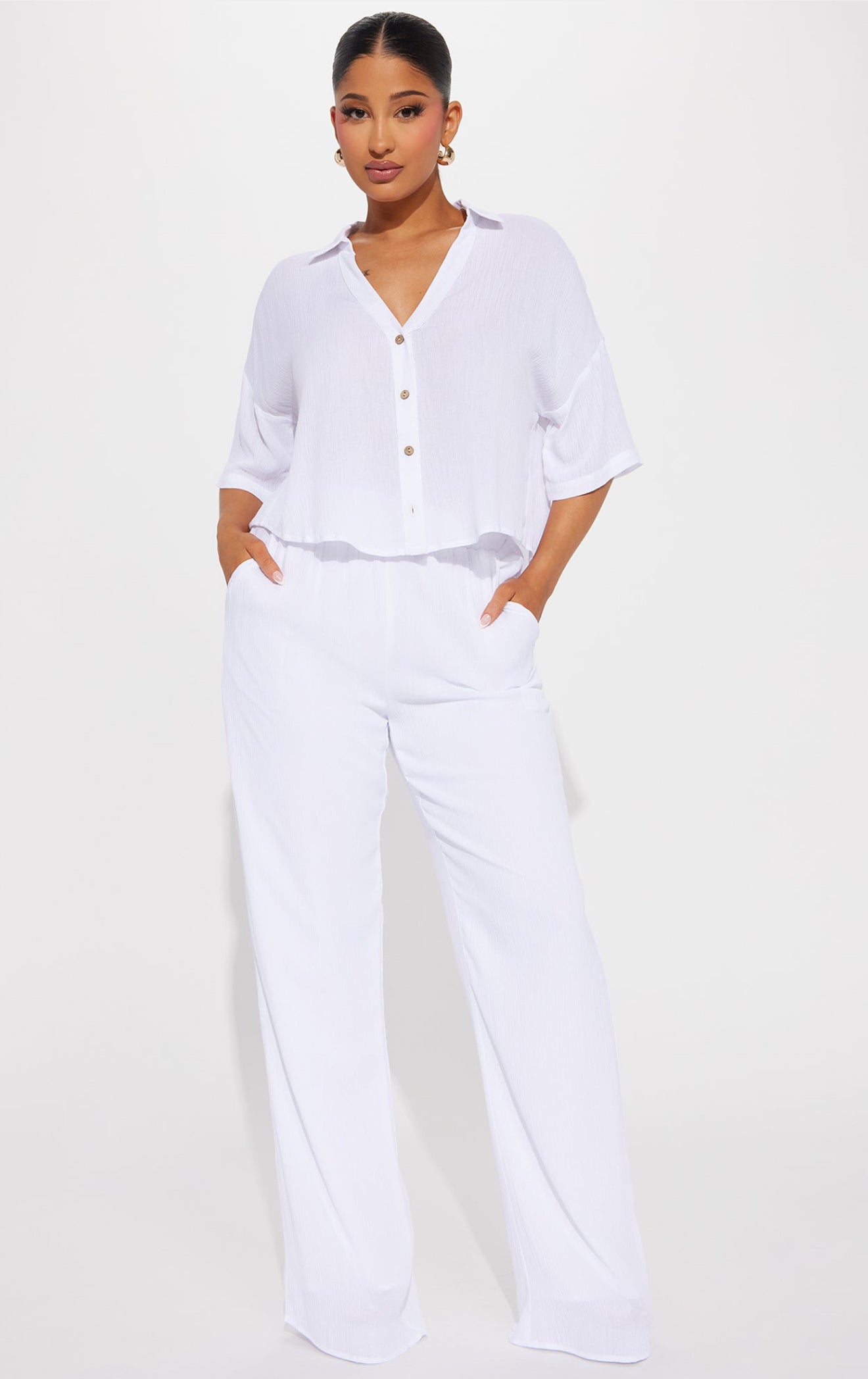 Greece Fantasy Pant Set - White