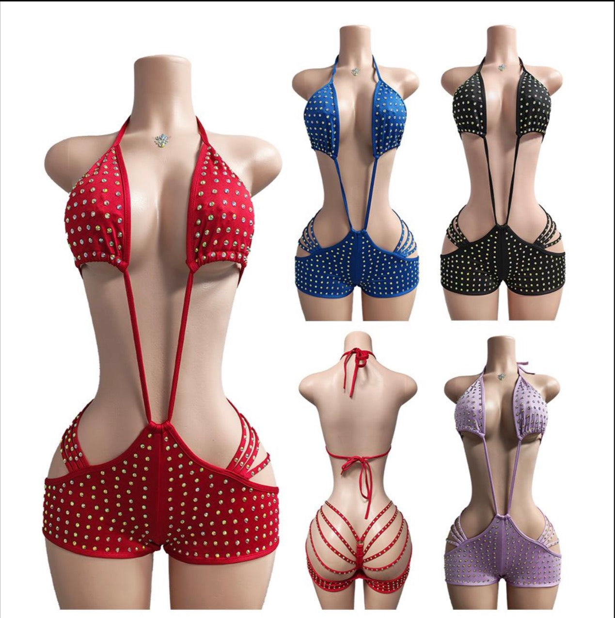 E-R61 Romper club dance wear outfit