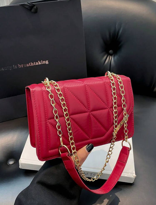 Crossbody Red Square Bag