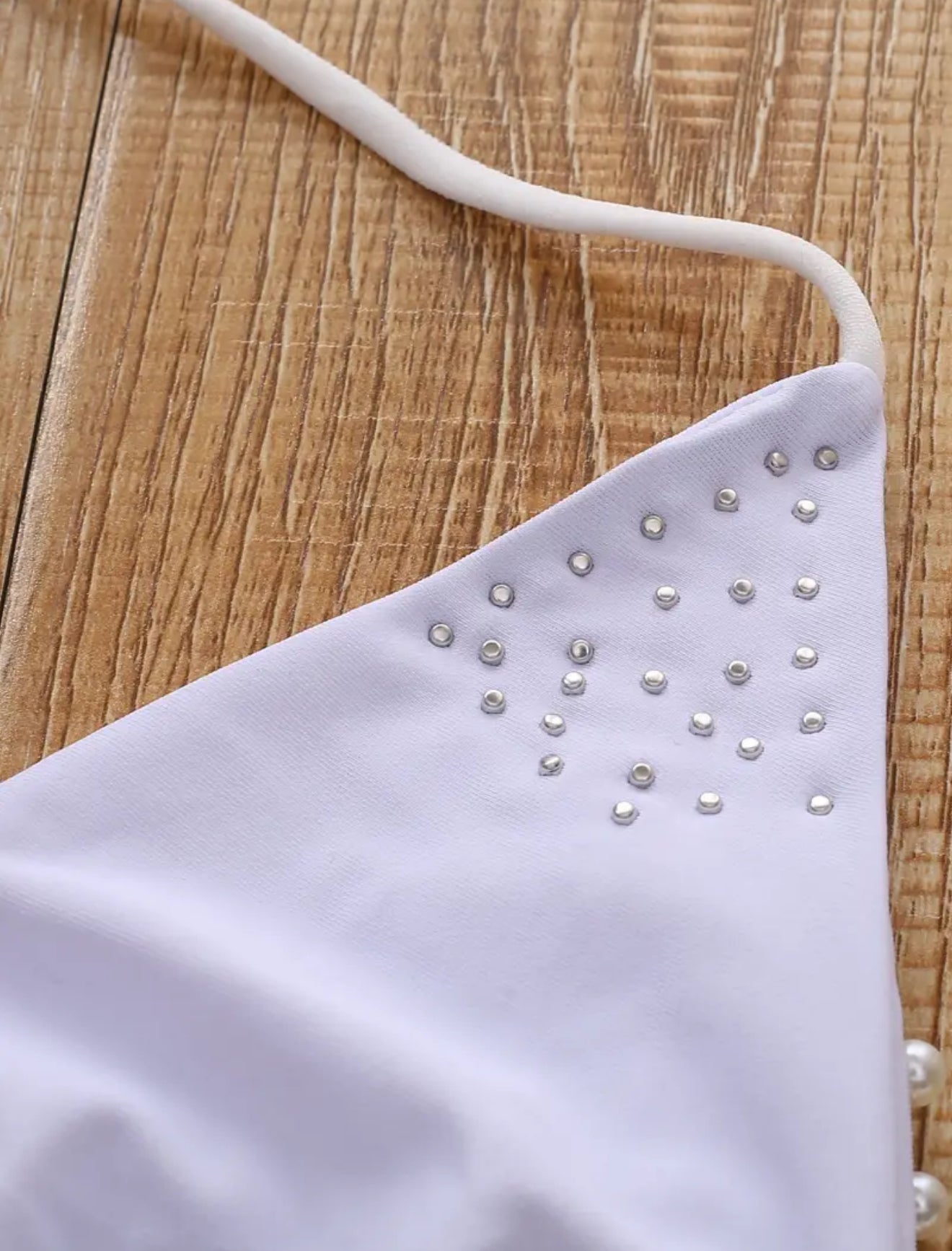 Sexy Pearl White Bikini Set