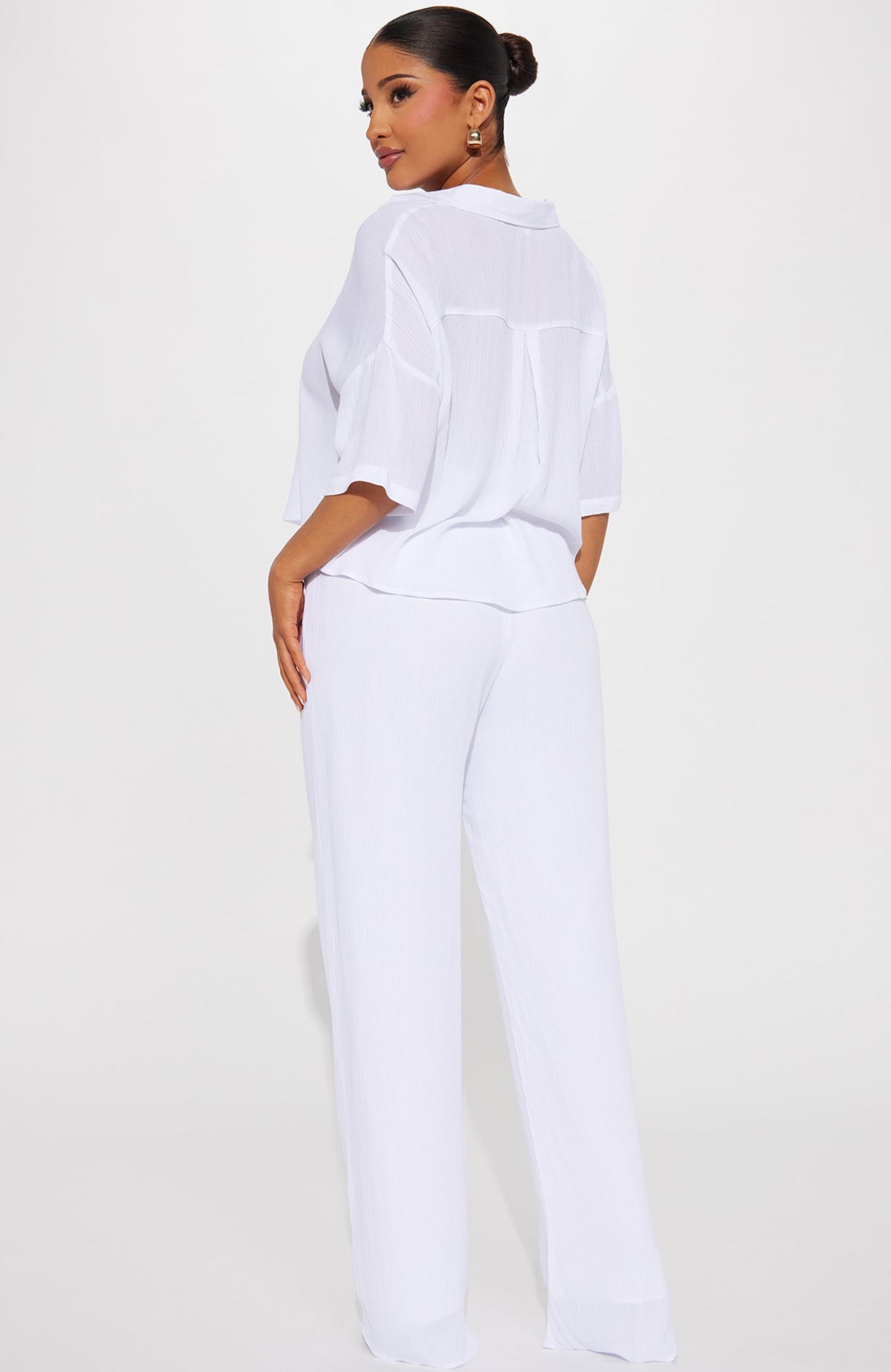 Greece Fantasy Pant Set - White
