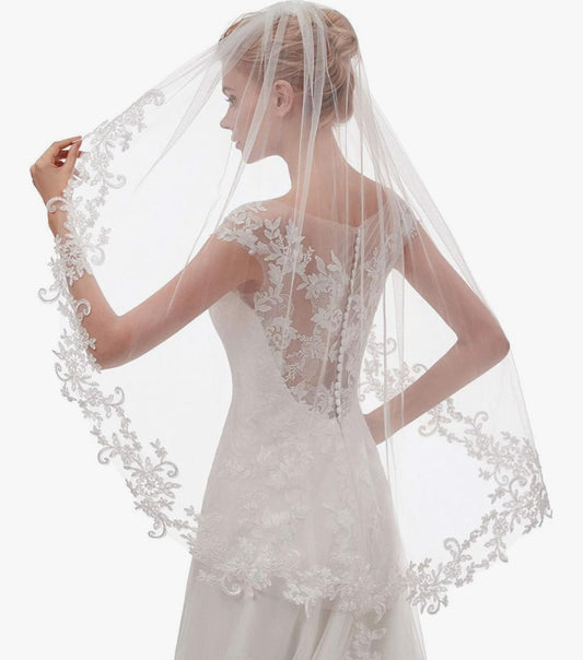 Lace Wedding Bridal Veil