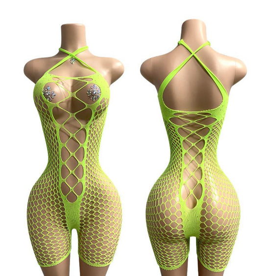 E-ZS26 New Model fishnet bodysuit stocking