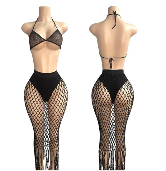 Black exotic dancewear sexy One Size