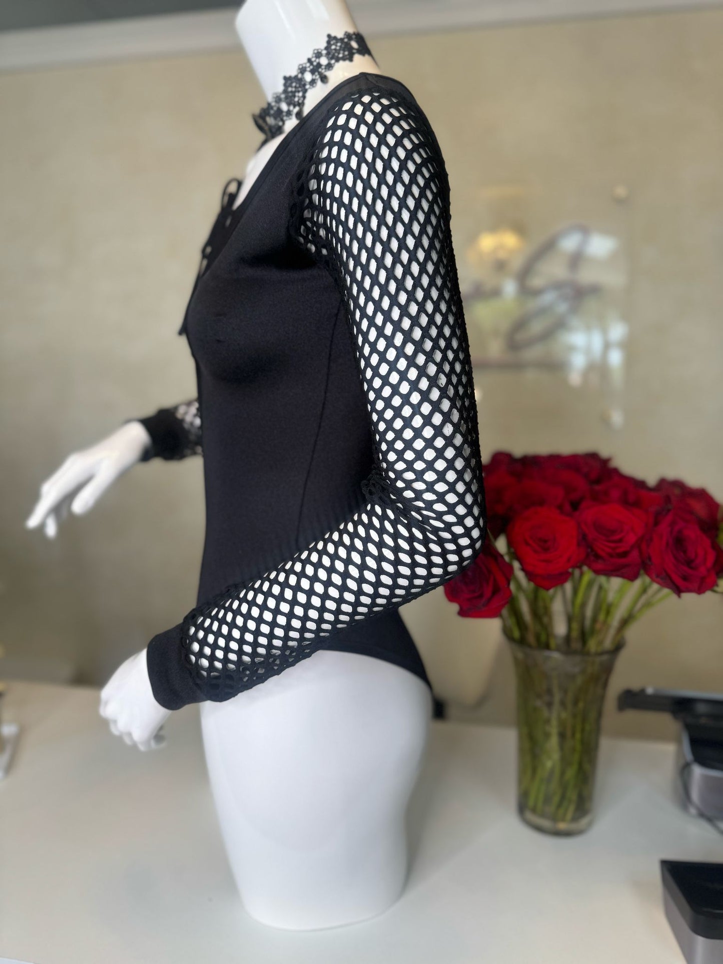 Black long sleeve Bodysuit