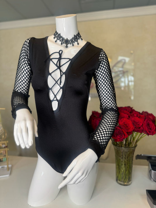Black long sleeve Bodysuit