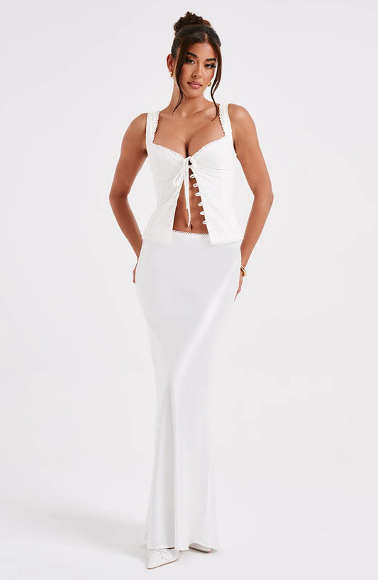 SYDNEY MAXI SKIRT - IVORY