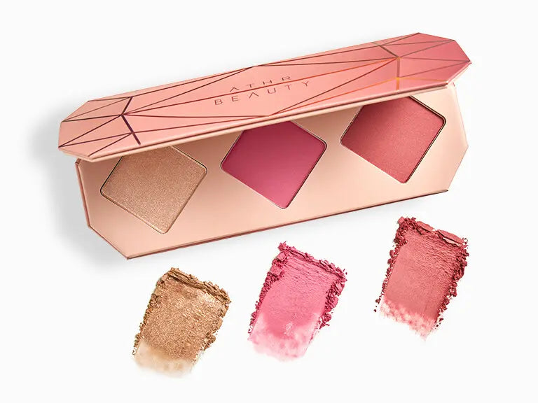 ĀTHR BEAUTY
Crystal Charged Cheek Palette OUT
Color Ruby (rosy pinks and soft gold)