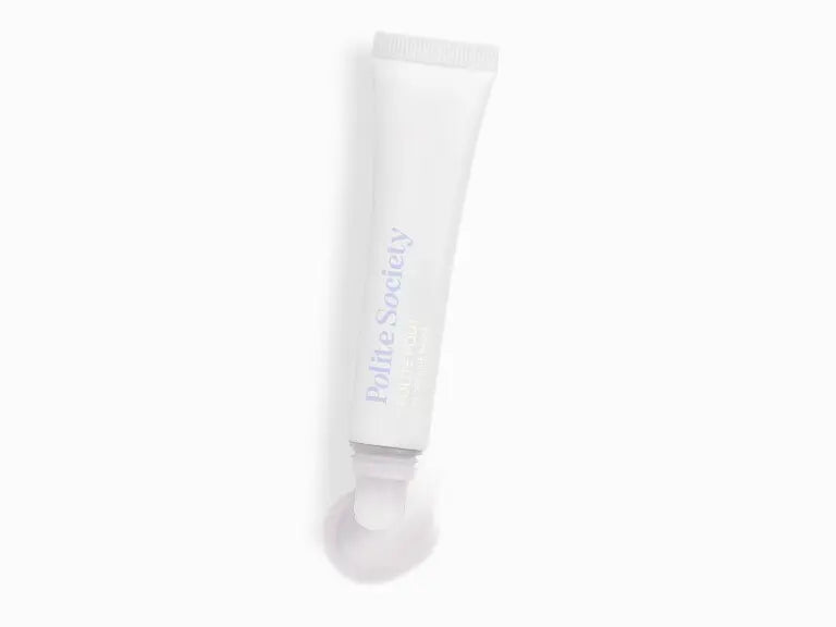 POLITE SOCIETY Color Coconut Cream
Polite Pout Glossy Lip Balm in Peach Bellini