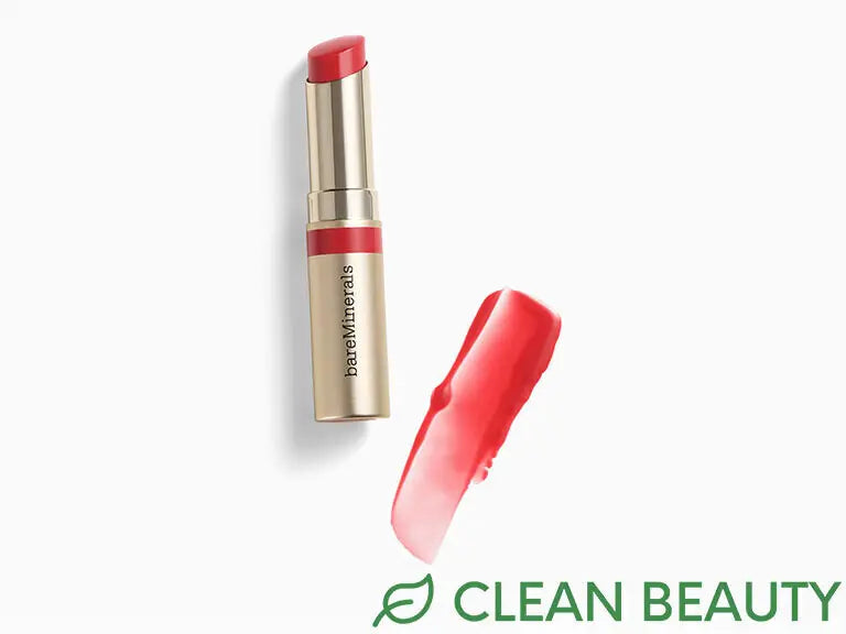 BAREMINERALS
Dewy Lip Gloss-Balm in Strength (Soft Red)