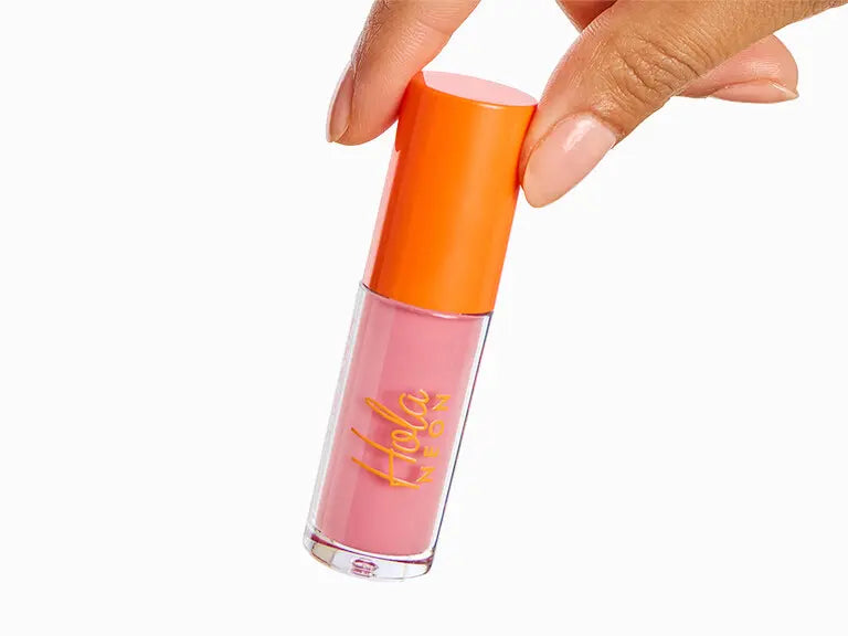 HOLA NEON 
Lip Drip Tinted Lip Oil in Shine Color Gloss Me