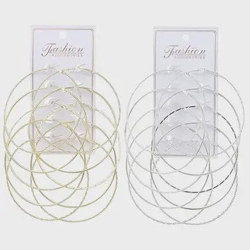 Style Hoop Earrings Set