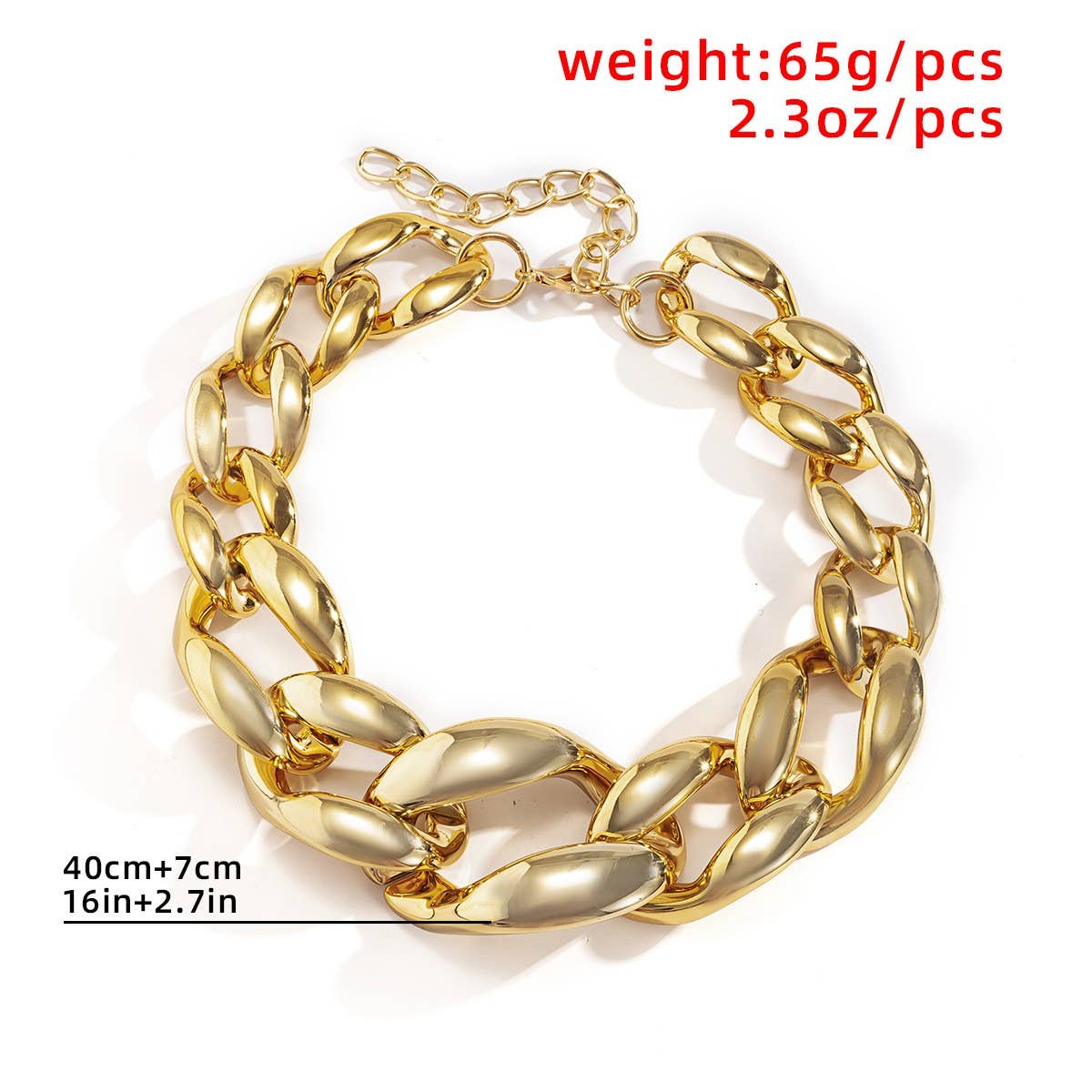 HIP HOP PUNK THICK CHAIN HOLLOW NECKLACE