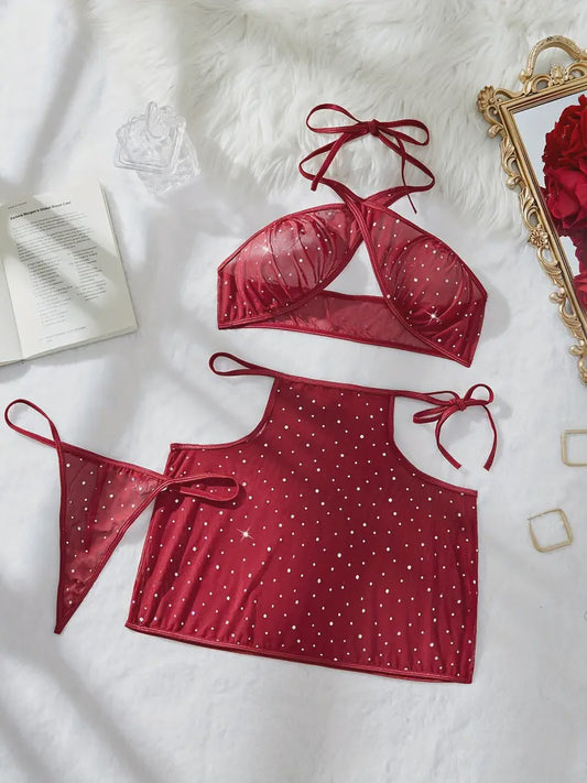 Luxurious Red Lingerie Set