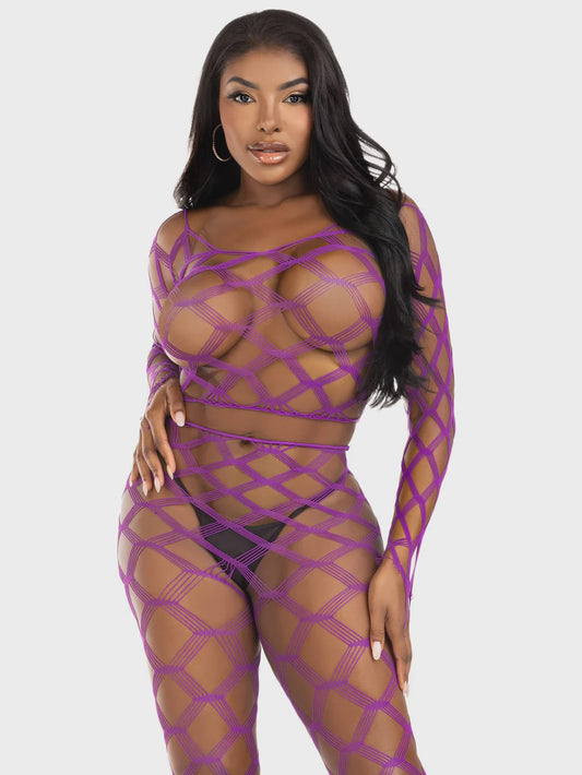 89325 Never Crop Top and Tights Set