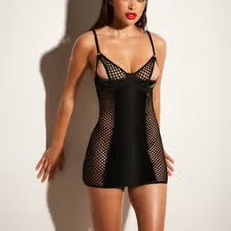 FRISKY FETISH BABYDOLL Black