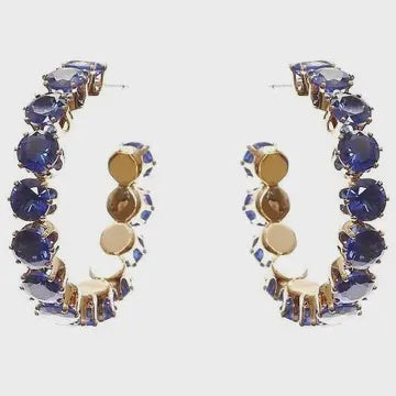 Cubic Hoop Earrings