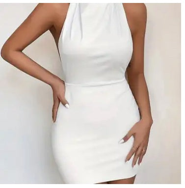 Solid white dress