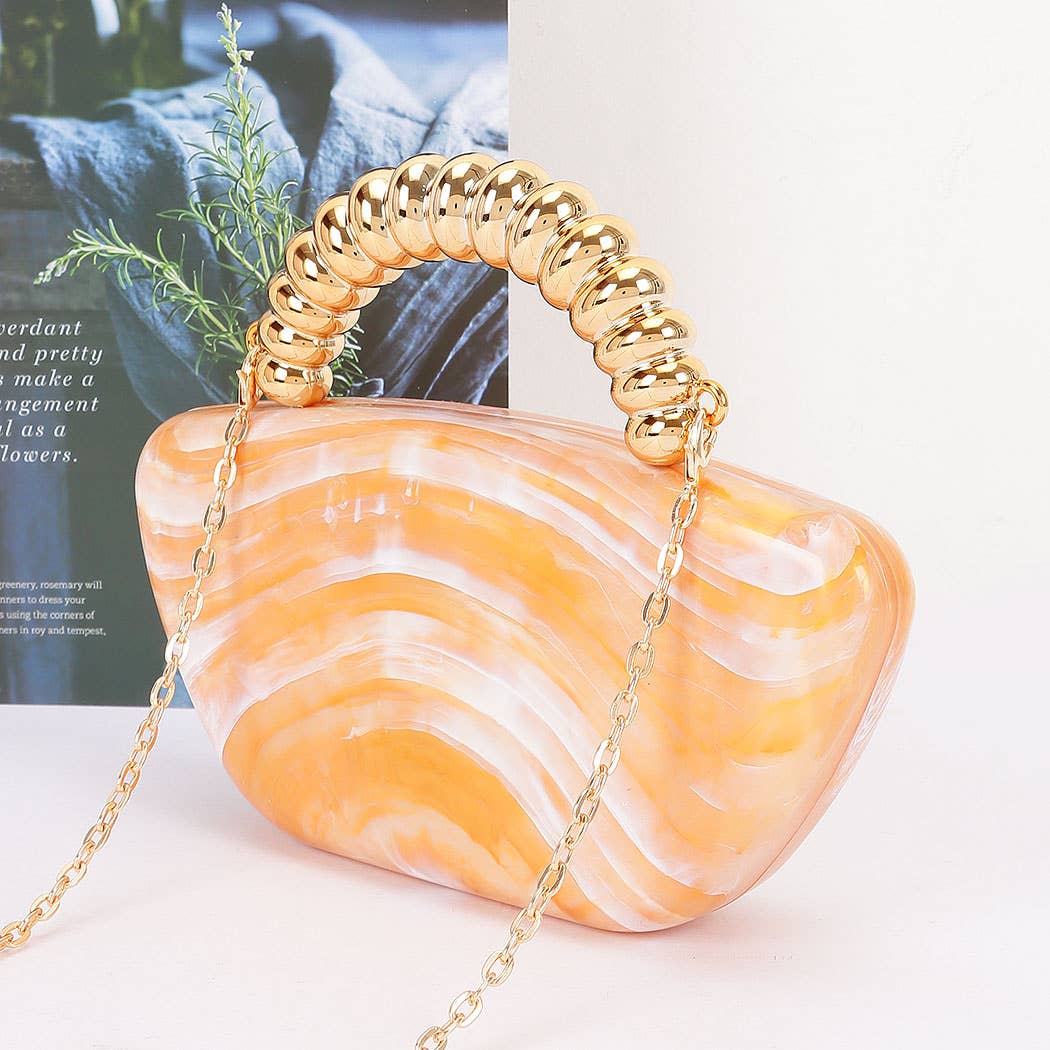 Acrylic Marble Party Clutch