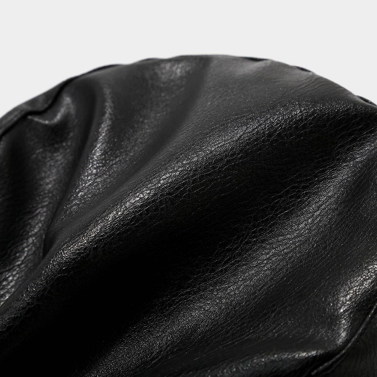 Punk Leather Flat Top Cap Studded Army Hat