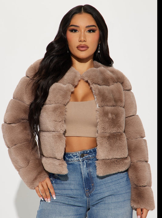 She Got Ready Faux Fur Coat