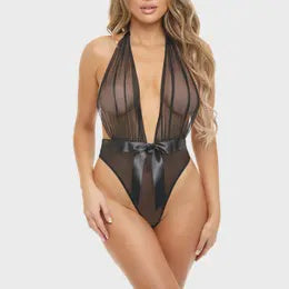 PENELOPE TULLE TEDDY Black OS
