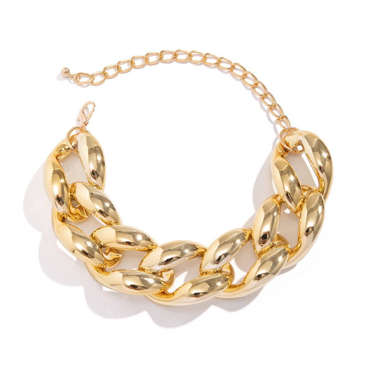 HIP HOP PUNK THICK CHAIN HOLLOW NECKLACE