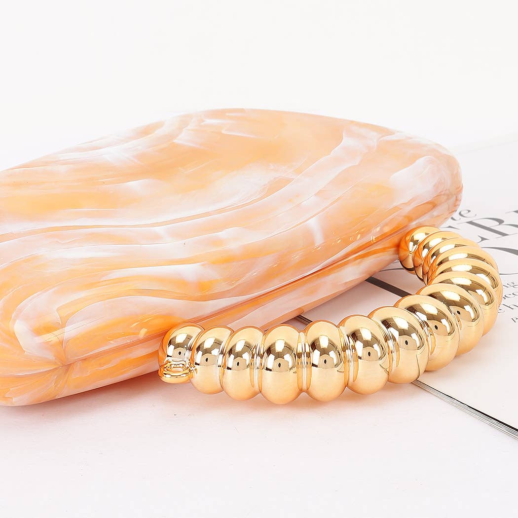 Acrylic Marble Party Clutch