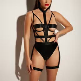 LETHAL FETISH TEDDY Black