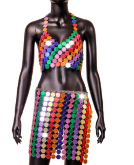 Colorful festival set