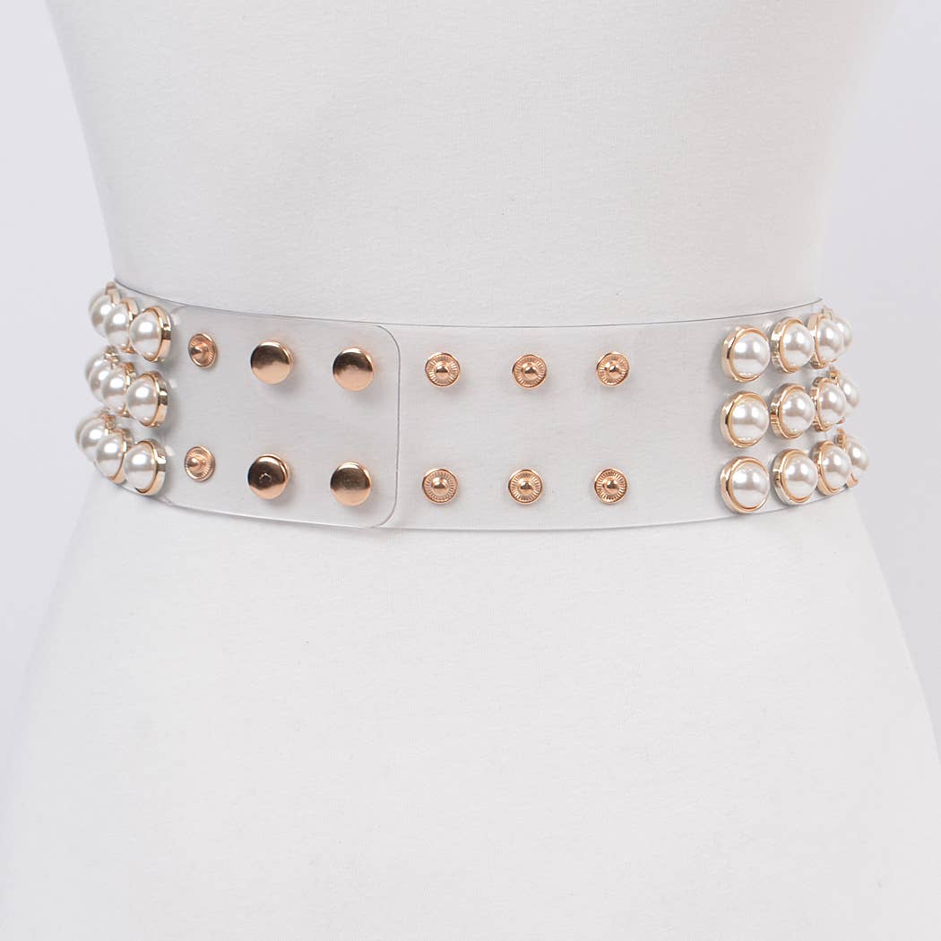 Pearl Clear Waist Belt
