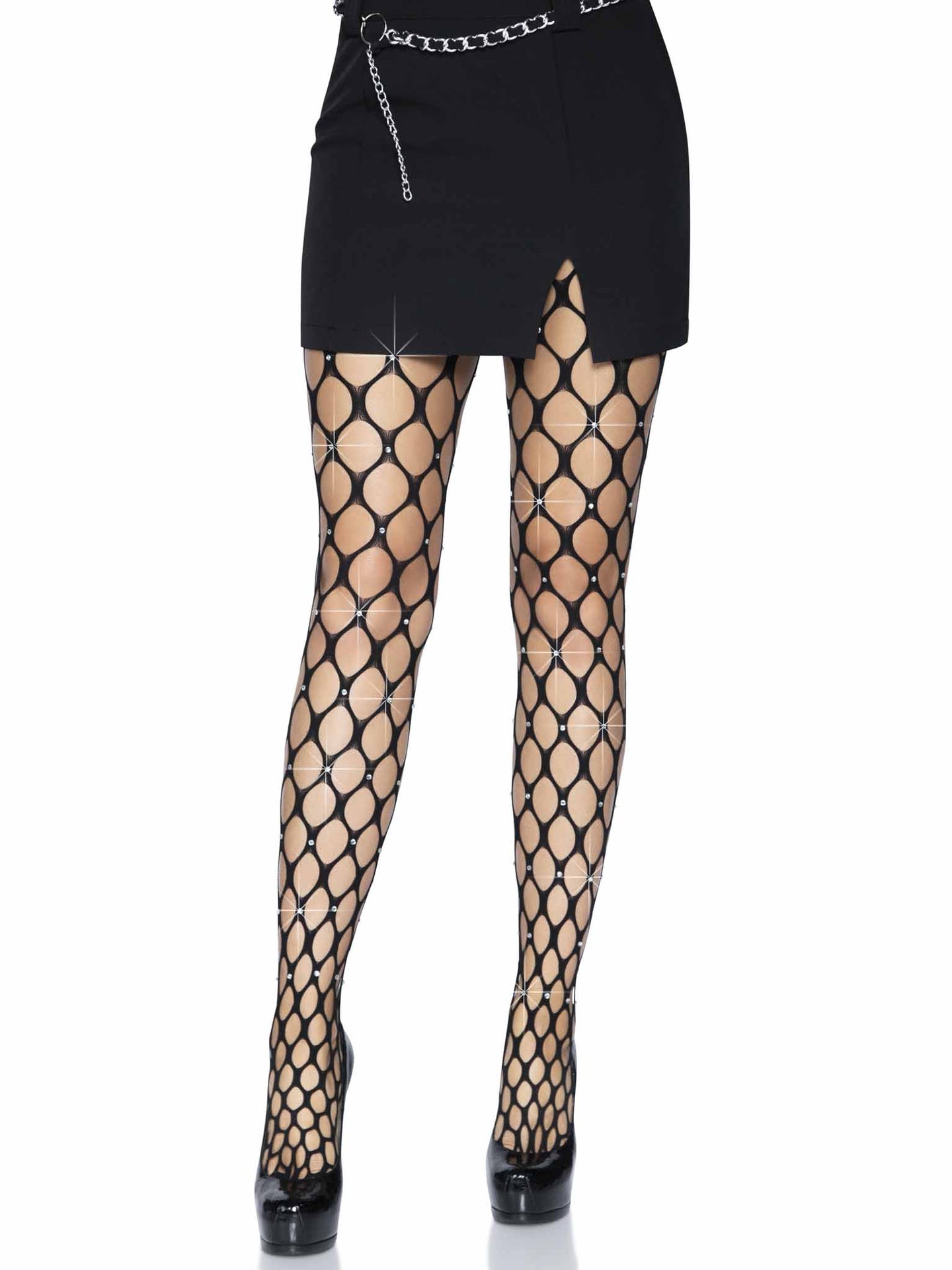 Rhinestone tights 9713