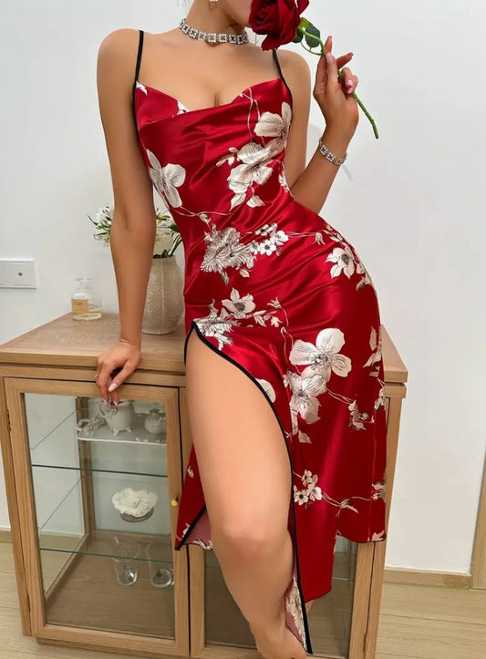 Sexy Floral Print Satie