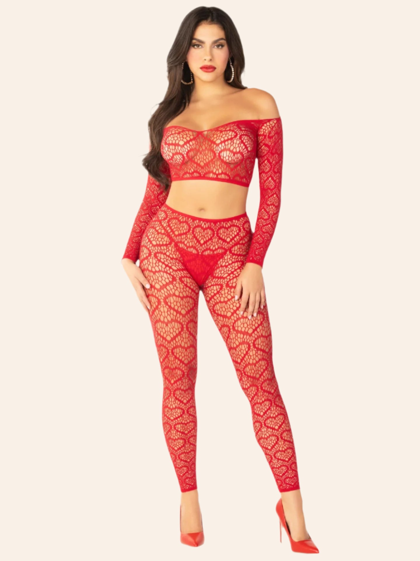 89337 2 PC Heart Net Off