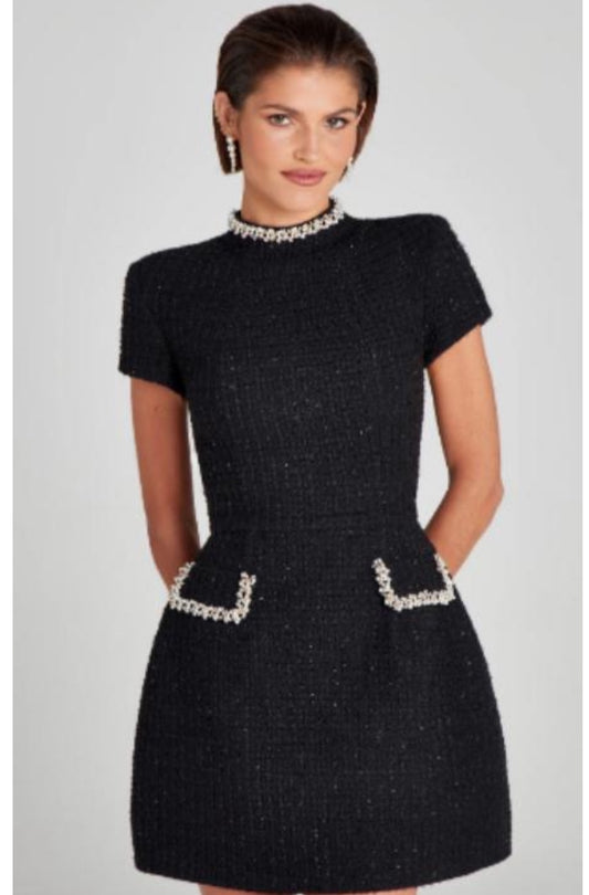 Classic short black dress