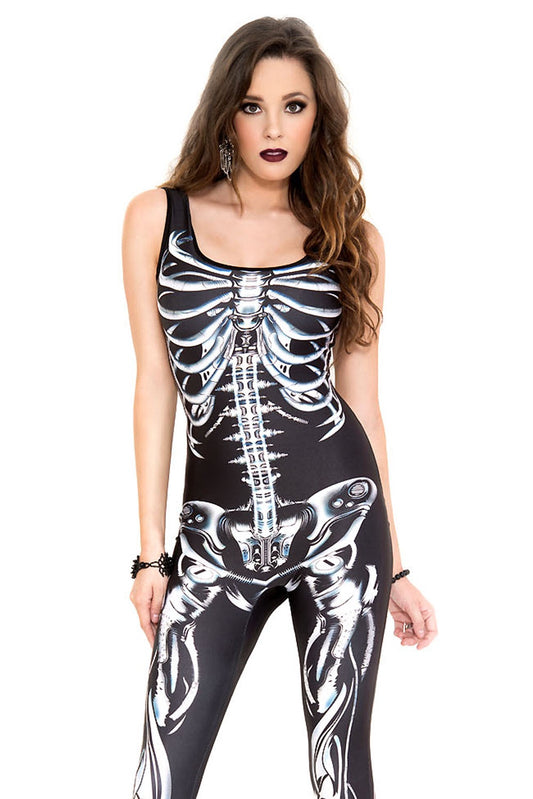 3D Skeleton Bodysuit Costume