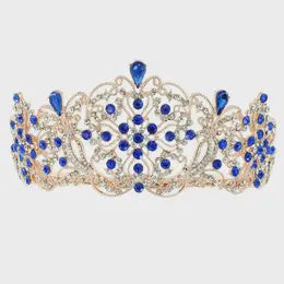 Blooming Flower Bud Rhinestone Tiara