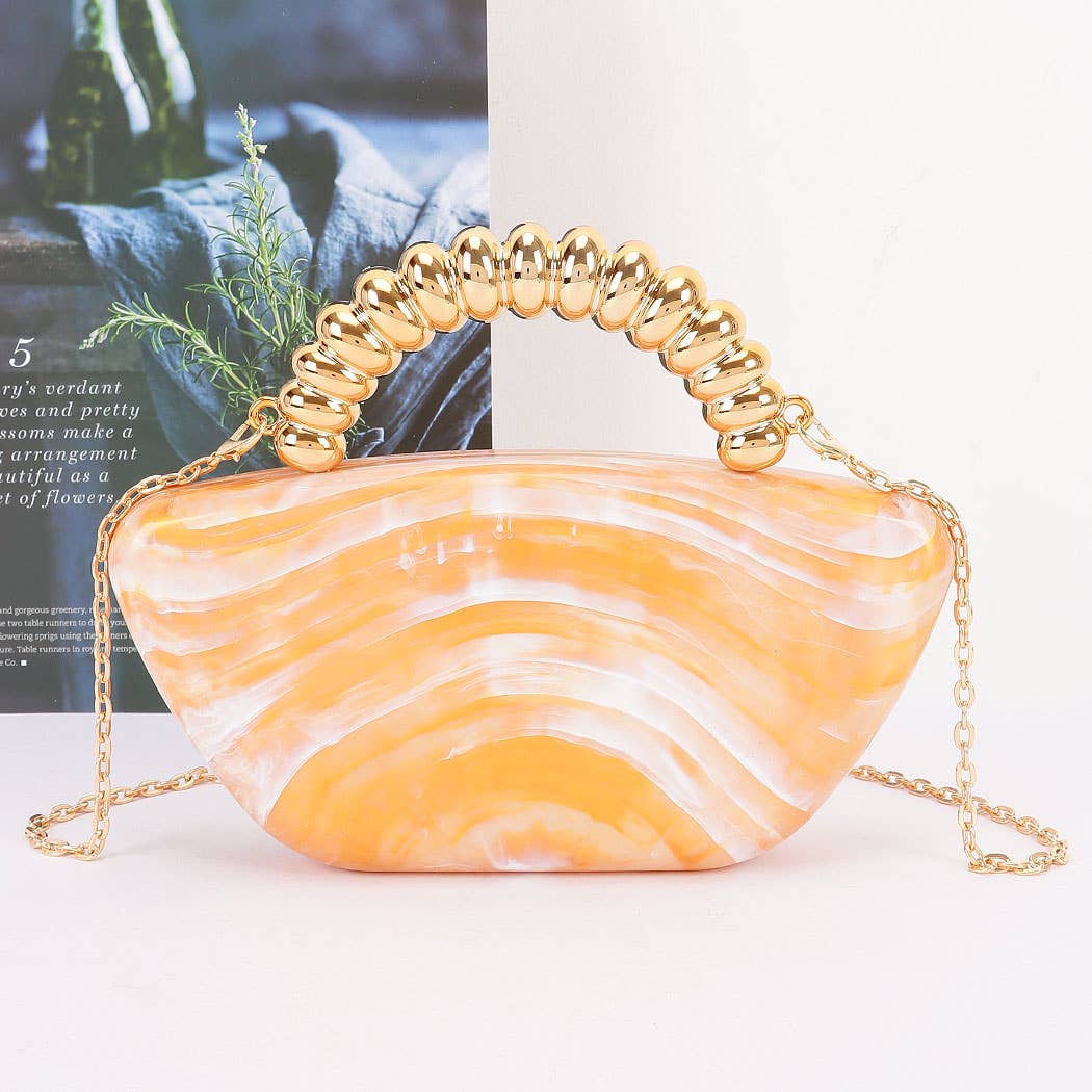 Acrylic Marble Party Clutch