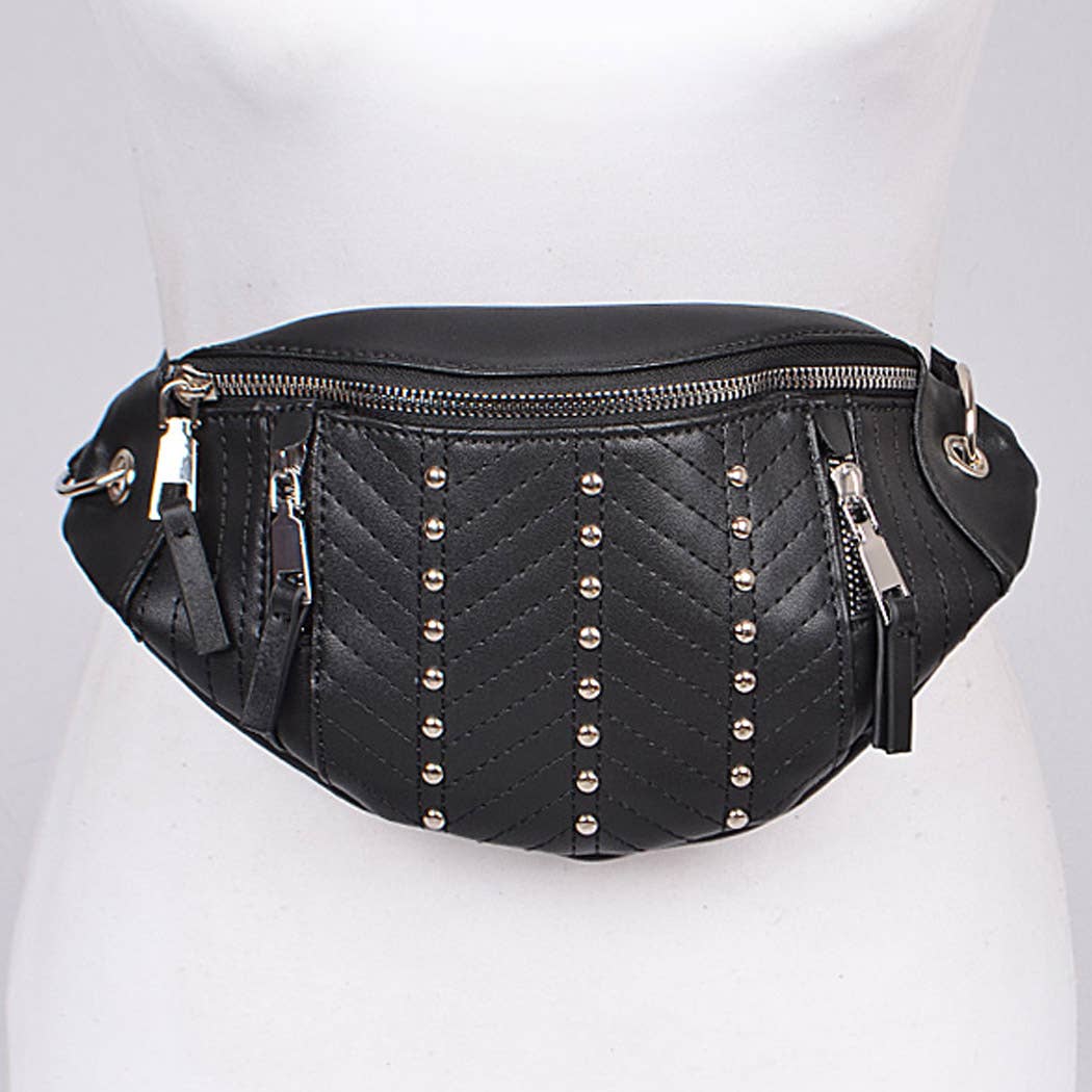 Studded Casual Fanny Pack