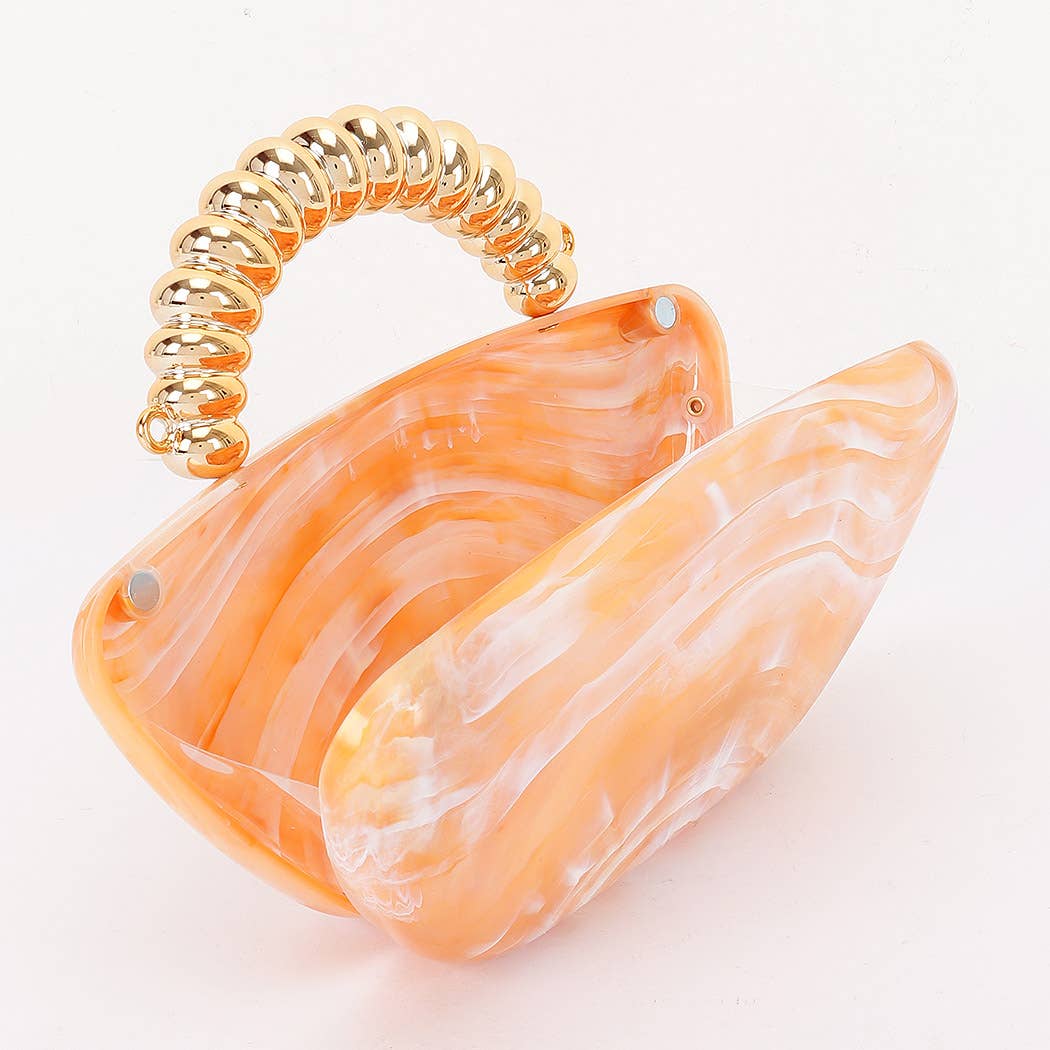 Acrylic Marble Party Clutch