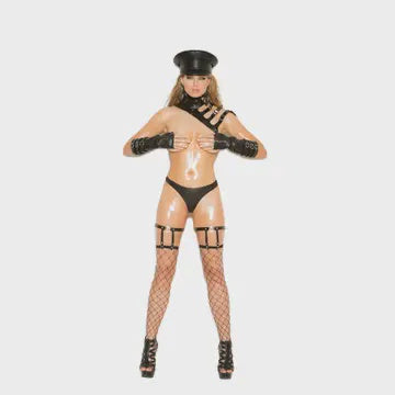 9762 Leather Leg Garters